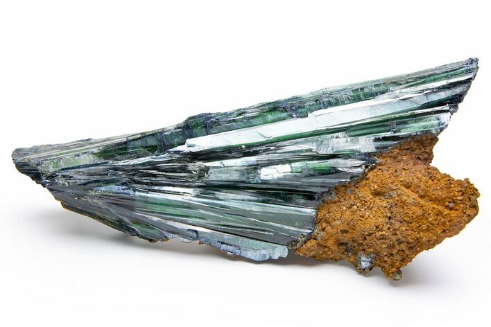 Gemmy, Emerald-Green Vivianite Crystal Cluster - Brazil #218201
